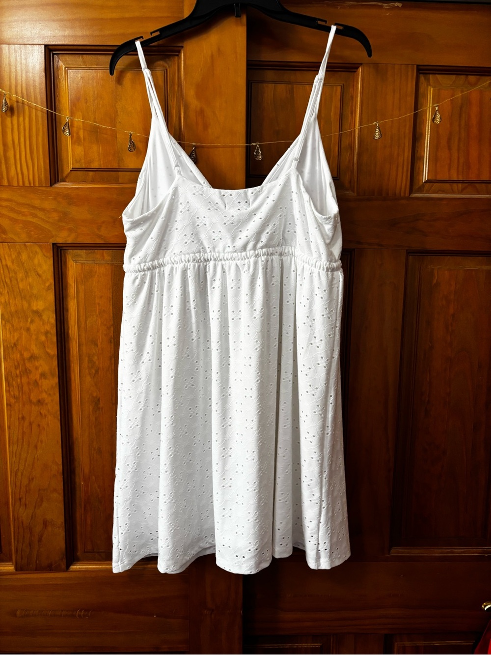 wild fable White Eyelet V-Neck Sundress - Picture 4 of 4